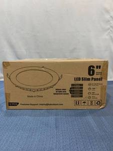 lot 75488 image: 12 PCS 6�� Round White LED Slim Panel