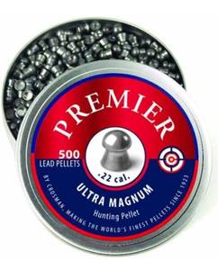 lot 75722 image: CROSMAN PREMIER MATCH GRADE .177 4.5 mm 500 PELLETS