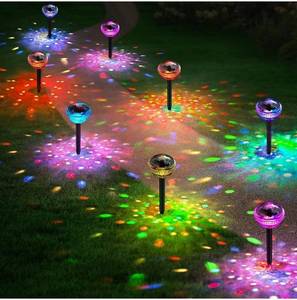 lot 75758 image: BUCASA COLORFUL SOLAR LIGHTS 2in1