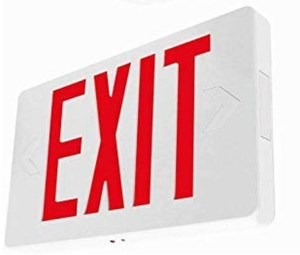 lot 75794 image: ULTRA SLIM LED EXIT EMERGENCY LIGHT COMBO