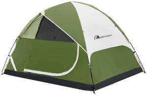 lot 75801 image: MOON LANCE 2 PERSON GREEN TENT