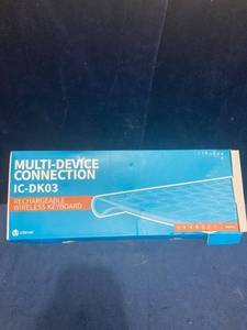 lot 75812 image: ICLEVER RECHARGEABLE WIRELESS KEYBOARD