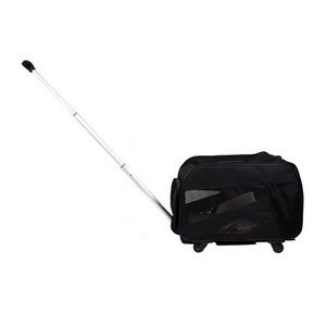 lot 26852 image: Dbest products Pet Smart Cart Travel Carrier Bag for Cats & Dogs Medium, Black