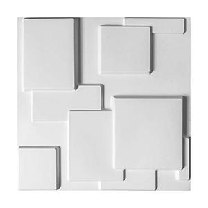 lot 26856 image: Art3d Decorative Tiles 3D Wall Panels for Modern Wall Decor, White, 12 Panels 32 Sq Ft