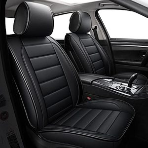lot 26912 image: Leather Car Seat Covers, Waterproof Faux Leatherette Cushion Cover for Cars SUV Pick-up Truck Universal Fit Set for Auto Interior Accessories