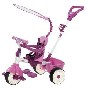 lot 27214 image: Little Tikes 4-in-1 Basic Edition Trike, Pink