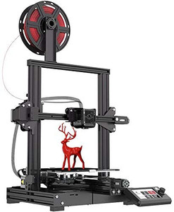 lot 28295 image: Voxelab Aquila 3D Printer, DIY FDM All Metal 3D Printers Kit with Removable Carborundum Glass Platform, Resume Printing Function, Black  (Print Size 220x220x250mm)   (Retails $219)