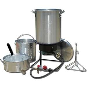 lot 28309 image: King Kooker Frying Boiling Package with 2 Aluminum Pots