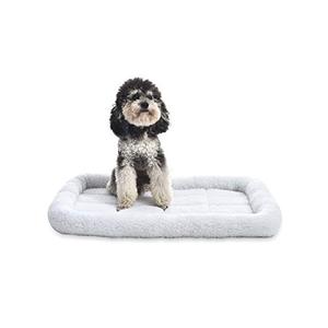 lot 28314 image: AmazonBasics Padded Pet Bolster Bed   (29 x 19 inches)