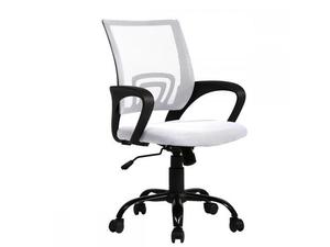 lot 28337 image: White Ergonomic Mesh Computer Office Desk Midback Task Chair wMetal Base H03