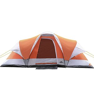 lot 28344 image: AsterOutdoor Camping Tent 8 Person Waterproof Family Dome Tent with Divider Walls, Door Awning & Removable Rain Fly, Large Internal Space, Easy Setup for Camp Backpacking Hiking Outdoor Adventure