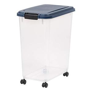 lot 28354 image: IRIS USA Airtight Food Container for Dog, Cat, Bird, and Other Pet Food Storage Bin, BPA Free