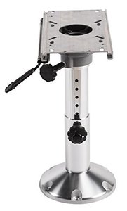 lot 28368 image: Wise 8WP21-374 Adjustable Pedestal with Slide, Silver