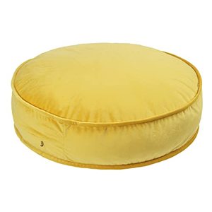 lot 28370 image: YIUOR Velvet Pouf for Nursery Floor Cushion Soft Round Throw Pillow Baby Room Seat Mattress Bean Bag Chair for Reading Nook Kids Decor Gift
