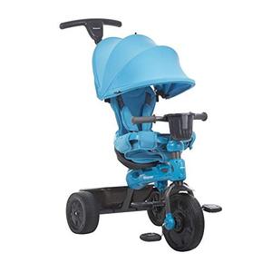 lot 28377 image: Joovy Tricycoo 4.1 Kids Tricycle, Push Tricycle, Toddler Trike, 4 Stages, Blue
