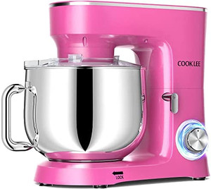 lot 28772 image: SanLidA 9.5-Quart Stand Mixer 10-Speed Electric Kitchen Stand Mixer with Dough Hooks, Flat Beaters, Wire Whip and Pour Shield Attachments Suitable for Most Home Cooks dishwasher safe (SM-1551).