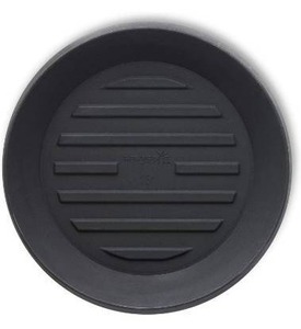 lot 28780 image: Crescent Garden Universal Round Saucer, Circular Saucer for Potted Plants, Caviar Blac (18-Inch Inside Diameter)
