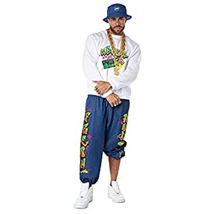 lot 29280 image: California Costumes, 90s Hip Hop, Adult, Multi, XL (44-46 chest) (B0984RNSQ3)