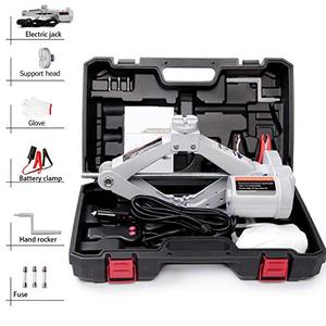 lot 53458 image: STANDTALL Electric Car Jack Car Floor Jack 2 Ton All-in-one Automatic 12v Scissor Lift Jack Car Repair Tool for Sedans