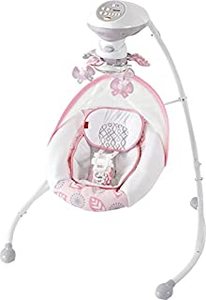 lot 53459 image: Fisher-Price Deluxe Cradle n Swing- Surreal Serenity - Soothing Baby Swing With Two Swinging Motions, Super Soft Fabrics & a Built-In Mobile Amazon Exclusive (B06XF1QPCJ)