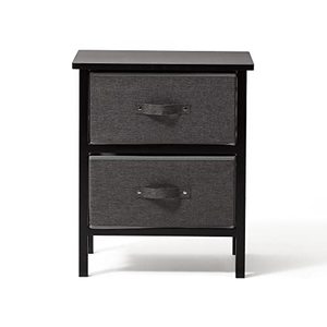 lot 53467 image: Edenbrook 2 Drawer Organizer-Organization and Storage-Bathroom Organizer-Living Room Decor-CharcoalBlack Storage Drawers