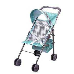 lot 53482 image: Adora Zig Zag Stroller in Teal Pattern with Medium Shade Umbrella  (Model217605)