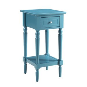 lot 53498 image: French Country Khloe 1 Drawer Accent Table with Shelf