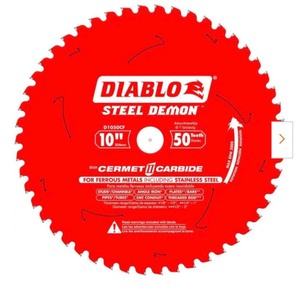 lot 23353 image: Diablo-D1050CF Steel Demon Cermet Metal and Sta...-Retail $37.00