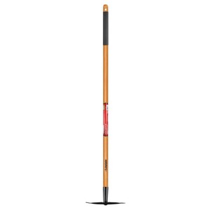 lot 23354 image: Husky 51 in. Wood Handle 2-Prong Hoe -Retail $24.98