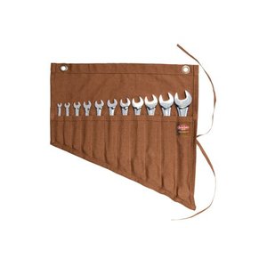 lot 23395 image: Bucket Boss Wrench Roll Tool Organizer in Heavy-Duty Duckwear Canvas. Retail $ 14.41