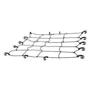 lot 23410 image: CURT 18200 44 x 38-Inch Elastic Cargo Net with Hooks for Roof Basket. Retail $ 18.15