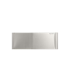 lot 23432 image: Husky 52 in. W to 72 in. W Adjustable Pegboard, Stainless Steel, Silver -Retail $84.99