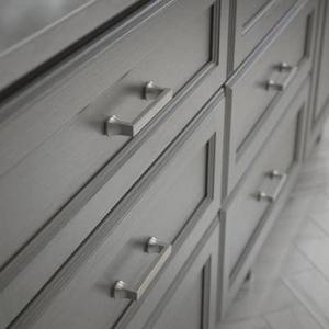 lot 23443 image: Liberty Mandara 3-34 in. (96 mm) Satin Nickel Drawer Pull (Set of 10) -Retail $ 54.91