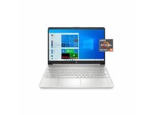 lot 101 image: HP 15.6 FHD, Ryzen 5-5500, 8GB RAM, 256GB SSD, Silver 15-ef2127wm Laptop Notebook    (Retails $456)
