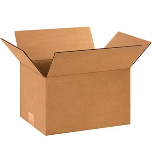 lot 26961 image: BOX USA B1297 Corrugated Boxes, 12L x 9W x 7H, Kraft (Pack of 25)