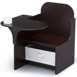 lot 27314 image: Delta Children Classic Chair Desk With Storage Bin, Dark Chocolate