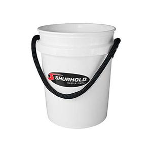 lot 28386 image: Shurhold 2451 White 5 Gallon Bucket with Black Rope Handle