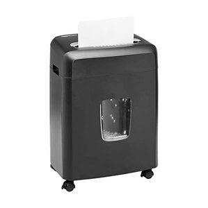 lot 28437 image: Amazon Basics Micro Cut Paper Shredder and Credit Card CD Shredder with 6 Gallon Bin, 12 Sheet Capacity