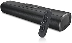 lot 28454 image: Soundbar for TV with Bluetooth 50W Speakers for TV Home Theater Audio Surround Sound System Small Sound Bar with Subwoofer for TV PC Projectors Tablets, Remote Control, OptAUXUSBHDMI