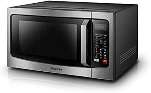 lot 28794 image: Toshiba em131a5c-bs microwave oven with smart sensor   (Retails $235)