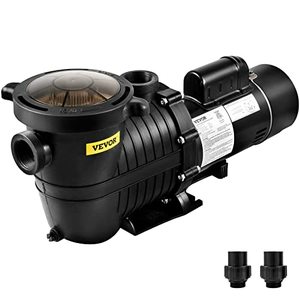 lot 28796 image: VEVOR Swimming Pool Pump, 1.5 HP 230 V, 1100 W Double Speed Pump for inAbove Ground Pool w Strainer Basket, 5400 GPH Max. Flow, Certification of ETL for Security