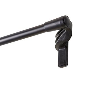 lot 28829 image: Eclipse 58 No Tools Room Darkening Wrap Around Tension Curtain Rod, Black  (28-48)