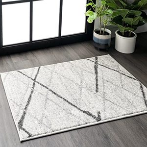 lot 29346 image: nuLOOM Contemporary Thigpen Accent Rug, 2 x 3, Grey