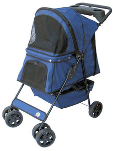 lot 30565 image: 1 GoPetClub Pet Stroller, Blue (PSB001)