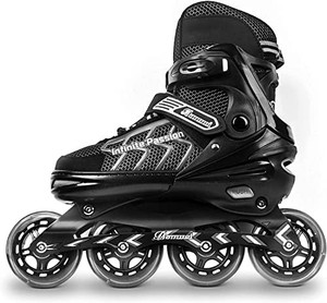 lot 30609 image: MammyGol Adjustable Inline Skates for Adults and Teens, Safe and Durable with Giant Wheels, High Performance Skates for Girls and Boys, Men and Women