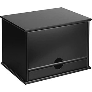 lot 30617 image: Victor Wood Midnight Black Collection, 4-Shelf Desktop Organizer, Black  (4720-5)