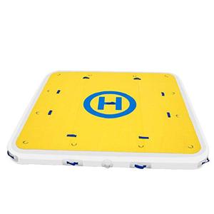 lot 31574 image: Happybuy Inflatable Dock Platform 7x7x6 Inflatable Dock, 10- to 12-Person Inflatable Floating Dock, Floating Platform with Electric Air Pump & Hand Pump for Pool Beach Ocean Lake Float for Adults