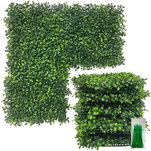lot 31576 image: UV-Anti Boxwood Hedge Topiary Wall Panels for Indoor Outdoor Privacy Protected, Decorative Fences by Bybeton (Stock photo is different from actual product)   (Size Unknown)