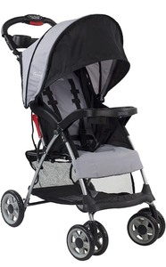 lot 10315 image: Kolcraft - Cloud Plus Lightweight Easy Fold Compact Travel Baby Stroller - Slate Grey