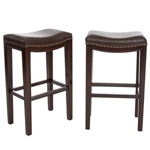 lot 20915 image: Christopher Knight Home Avondale Backless Bar Stools, 2-Pcs Set, Brown